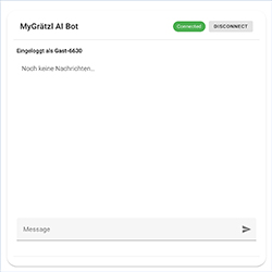 Screenshot MyGr&auml;tzl Chatbot